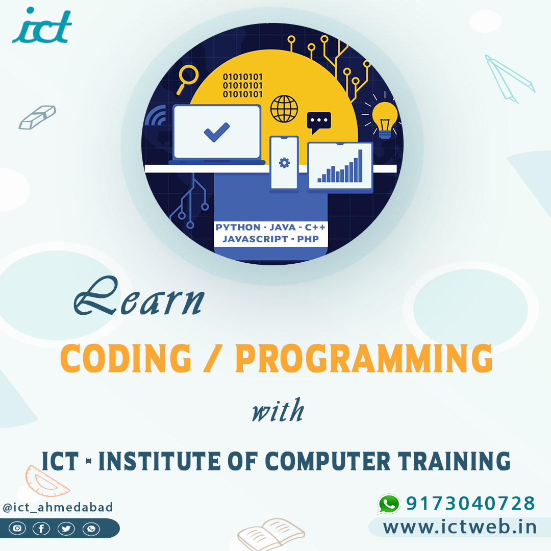 Coding Programming Course Training in South Bopal Ahmedabad by ICT